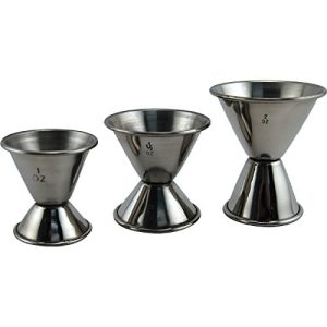 20/40ml Stainless Steel Cocktail Jigger Double Head Measuring Cup Ounce  Alcohol Measuring Cup for Perfect Cocktails Durable Stainless Steel